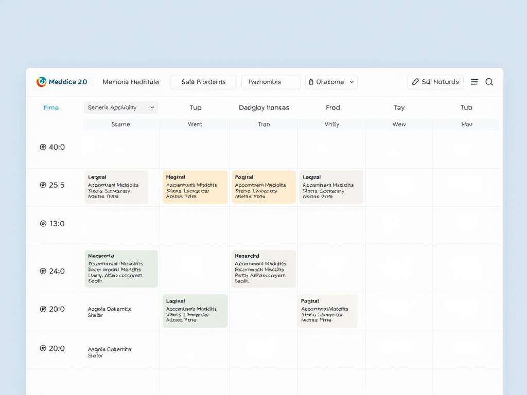 Gerenciar agenda médica com intervalos entre consultas