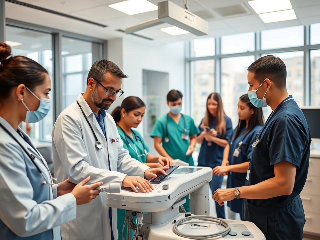 treinamento de equipe médica